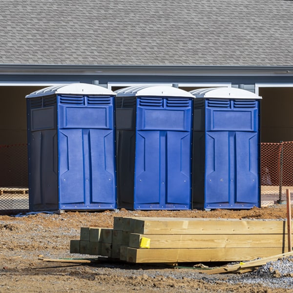 what is the maximum capacity for a single portable toilet in Lansing North Carolina